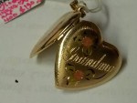 14k Yellow Gold Heart Shaped Grandma Locket