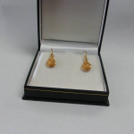21K Yellow Gold Pair of Hi-Karat Dangle Earrings Local Estate Sale WOW
