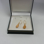 21K Yellow Gold Pair of Hi-Karat Dangle Earrings Local Estate Sale WOW