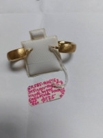 14k Yellow Gold Designer Huggie Hoop Earrings
