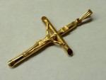14k Yellow Gold Crucifix Pendant