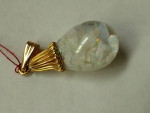 14k Yellow Gold Opal Globe 8x4 mm in size