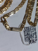18k Yellow Gold 2 Tone Gucci Figaro Custom design by Vitto  Necklace
