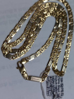 18k Yellow Gold 2 Tone Gucci Figaro Custom design by Vitto  Necklace