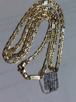 18k Yellow Gold 2 Tone Gucci Figaro Custom design by Vitto  Necklace