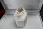 14K GOLD 2/3ct DIAMOND CLUSTER RING Sz8,3/4 LOCAL ESTATE SALE *NICE!