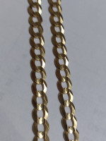 14k Yellow Gold Cuban Link Necklace bycx 24" in Length