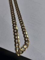 14k Yellow Gold Cuban Link Necklace bycx 24" in Length