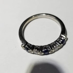 Ladies Sapphire and Diamond Band