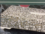 Victorian Antique Style Silver Plated Embossed Jewelry Box (1994)–NEW