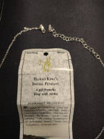 Sterling silver Hawaiian initial necklace