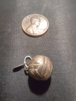 Sterling silver volleyball pendant/charm