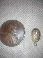 1/20 14k gold pendent/charm virgin mary