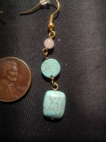 Turquoise dangle earrings