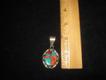 P.S. Sanchez Sterling Inlaid Pendant