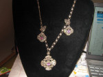 Silver Jerusalem or Celtic  Cross Necklace and Earrings