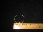W. Long Sterling Bangle Bracelet W/Coral, Turquoise