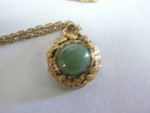 Antique Jade 10K Gold Pendant Beautiful