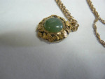 Antique Jade 10K Gold Pendant Beautiful