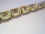 Tennis Bracelet Sterling Silver Citrine excellent cond gorgeous