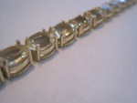 Tennis Bracelet Sterling Silver Citrine excellent cond gorgeous