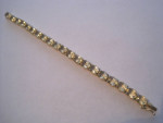 Tennis Bracelet Sterling Silver Citrine excellent cond gorgeous