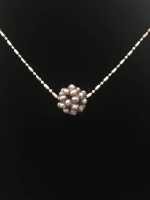 New - Freshwater pearl cluster necklace