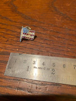 SWAROVSKI FLAG PIN