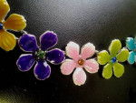 beautiful enamel necklace + earrings