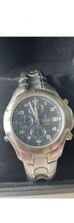 Festina Mens Black Dial Chronograph