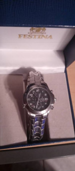 Festina Mens Black Dial Chronograph