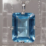 Blue Topaz 21.31 carats Sterling Necklace
