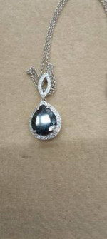 RUBY HEART, FIRE OPAL, EMERALD GEMSTONE PENDANTS SILVER NECKLACE