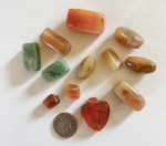 Genuine Polished Agate Twelve (12) Gem Stones