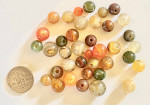 Genuine Polished Agate ROUND Thirty-Eight (38) Gem Stones