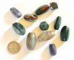 Genuine Polished Agate Eleven (11) Gem Stones
