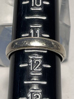 14k White Gold Wedding Band – Size 11 ½  6mm wide REDUCED!!!