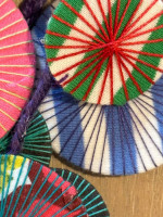Platillos Recycled Textile Necklace, Beyond Threads Upbeat Boho Art