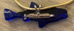 Dichroic Glass Salmon Pin/Necklace and Earrings from Pike Place Market