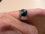 Size 6 Sarah Coventry Ring with Wide Band Costume Jewelry