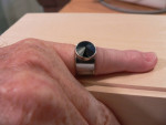 Size 6 Sarah Coventry Ring with Wide Band Costume Jewelry