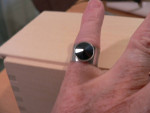 Size 6 Sarah Coventry Ring with Wide Band Costume Jewelry