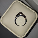 14K Two Tone Diamond Engagement Ring
