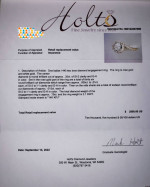 14K Two Tone Diamond Engagement Ring
