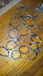 Crystal bead bracelets