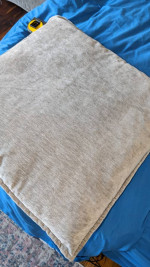 Set of 2 Throw Pillow Covers 24x24 Inch Light Grey Soft Decorative Cus