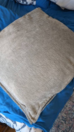 Set of 2 Throw Pillow Covers 24x24 Inch Light Grey Soft Decorative Cus