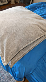 Set of 2 Throw Pillow Covers 24x24 Inch Light Grey Soft Decorative Cus