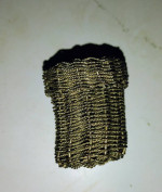 Filigree Metal Woven Rosary with matching Basket and Lid