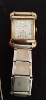 Ladies Hampden  shock protected  Stainless steel back..  Art deco wris